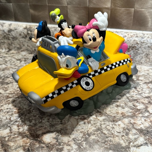 Disney Other - Vintage Disney 5 Fab Duck Cab Co Taxi Coin Bank